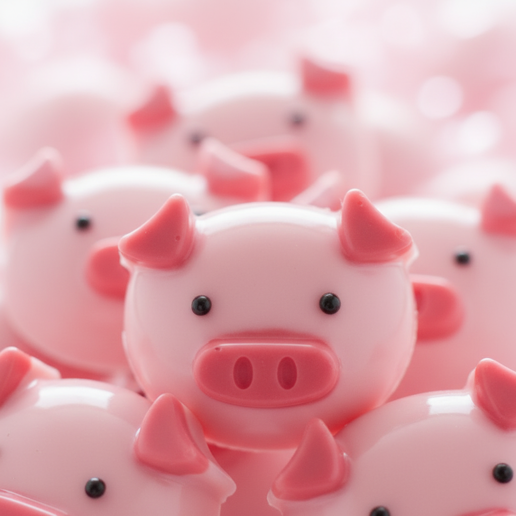 Chocolate Pigs - Close Up