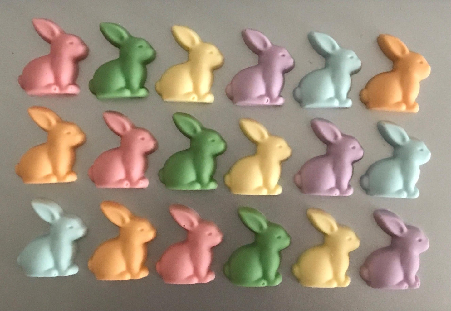 Pastel Chocolate Bunnies 30 Pack | Easter Cupcake Toppers | Easter Basket Treats