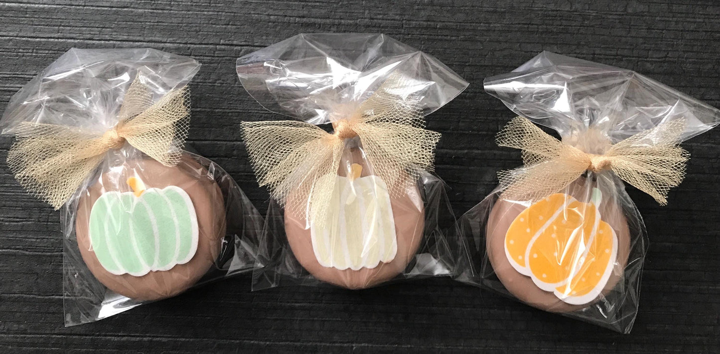 Fall Chocolate Dipped Oreos - Pumpkin Thanksgiving Treats