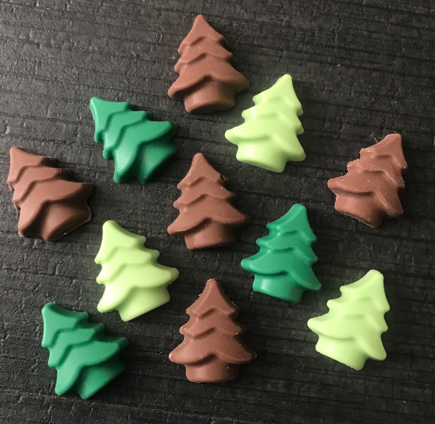 Chocolate Christmas Trees - 30 Pack Chocolate Pine Trees