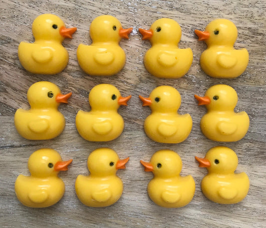 Chocolate Ducks 16 Pack - Rubber Ducky Party Favors
