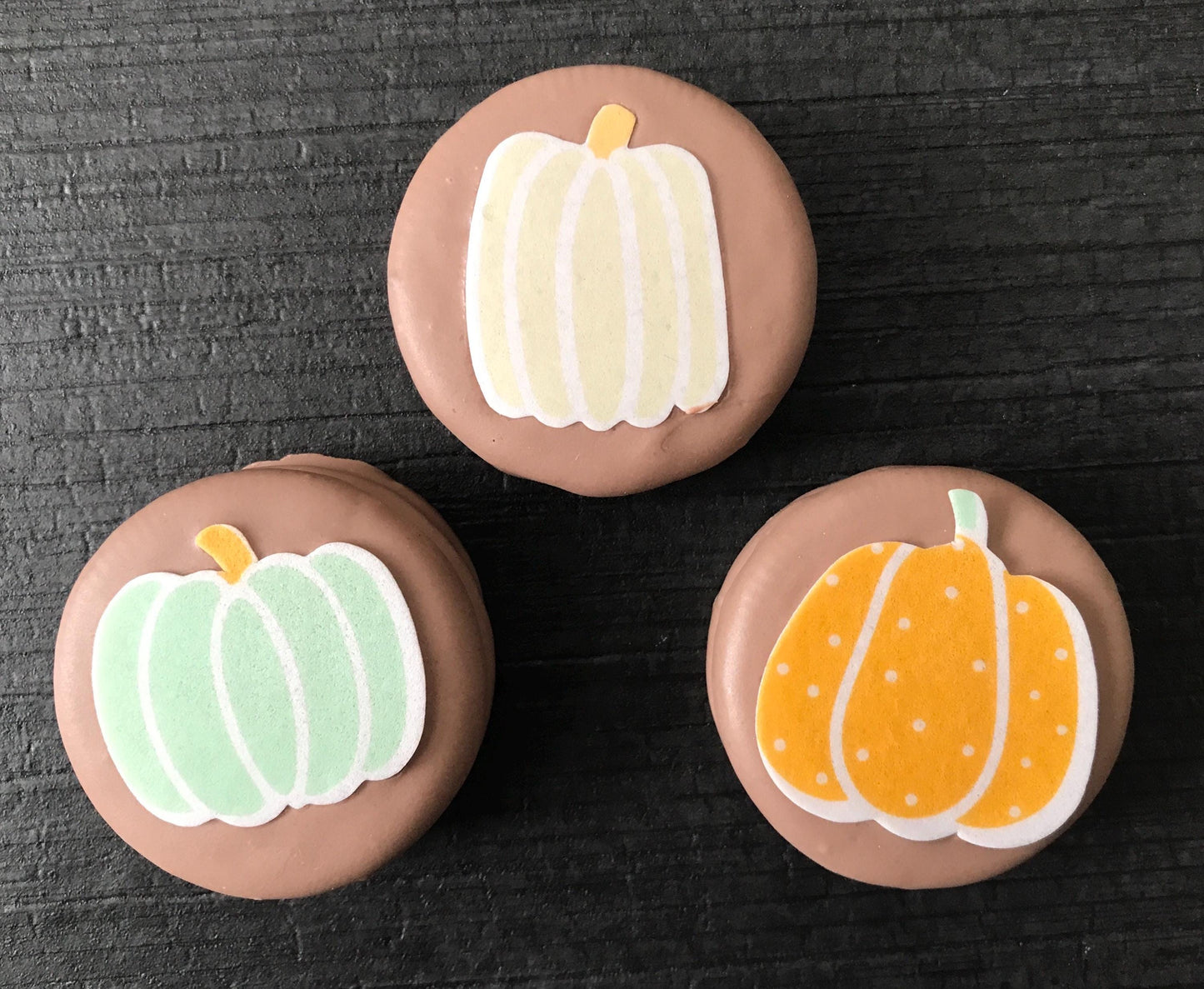 Fall Chocolate Dipped Oreos - Pumpkin Thanksgiving Treats