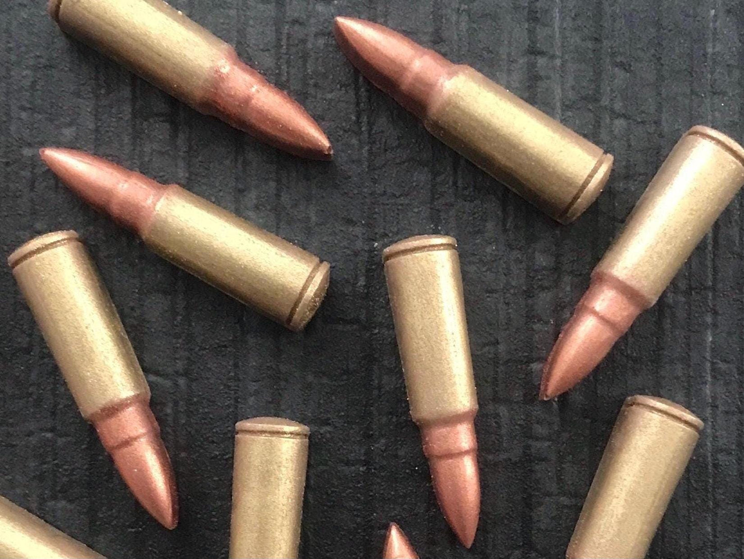 Chocolate Glock & Ammo - Gun Cake Toppers (8 Piece Set)