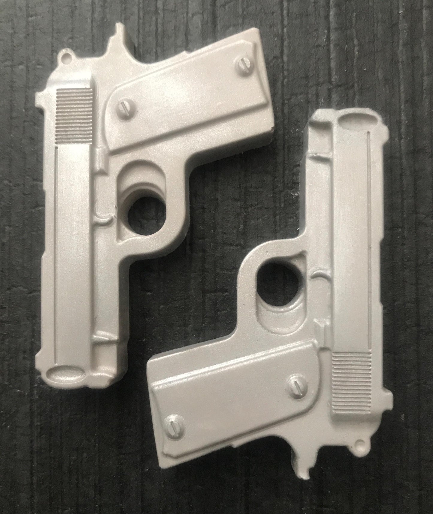 Chocolate Glock & Ammo - Gun Cake Toppers (8 Piece Set)