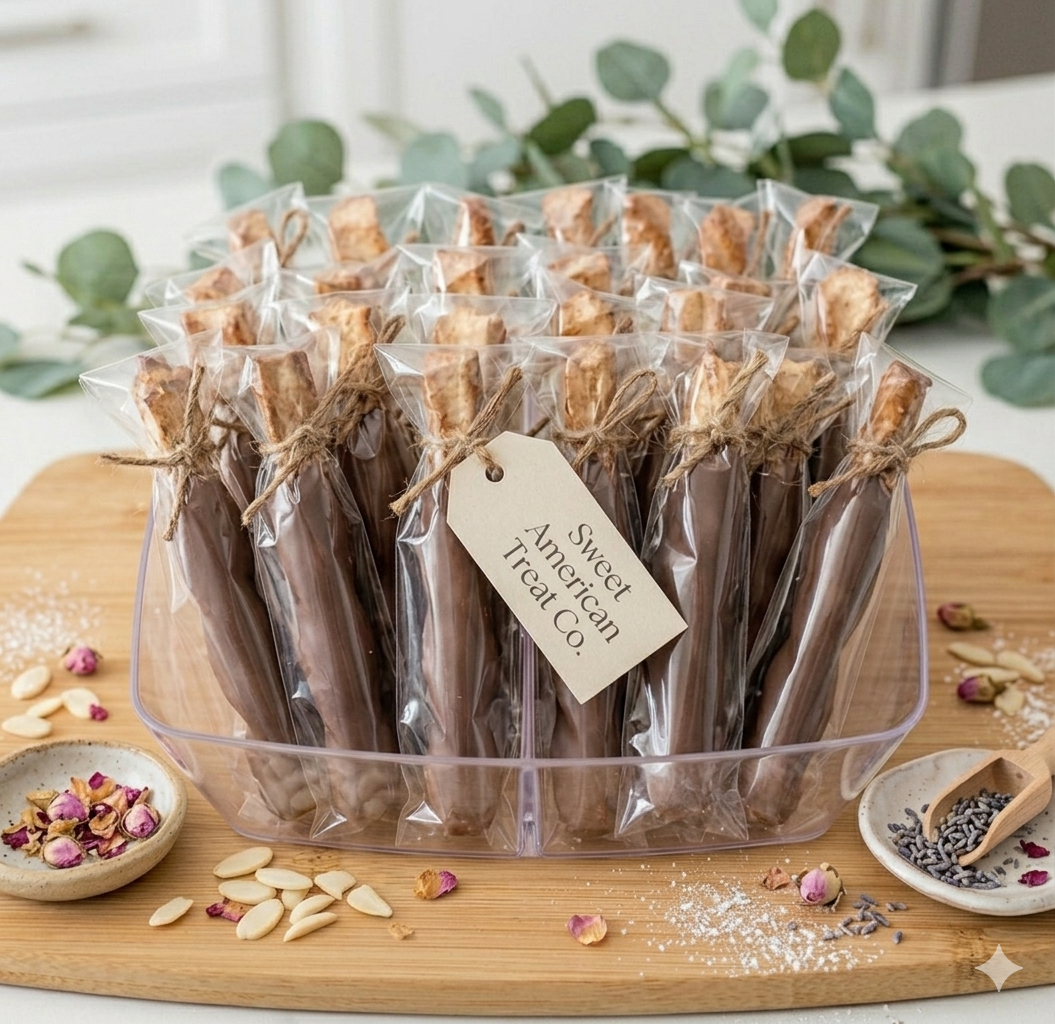 Chocolate Covered Mini Pretzel Rods - 12 Pack