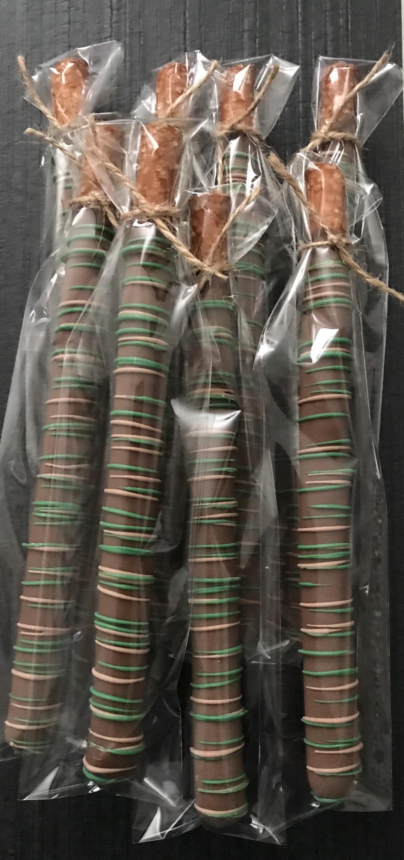 Gourmet Camo Pretzel Rods - Hunting & Military Party Favors