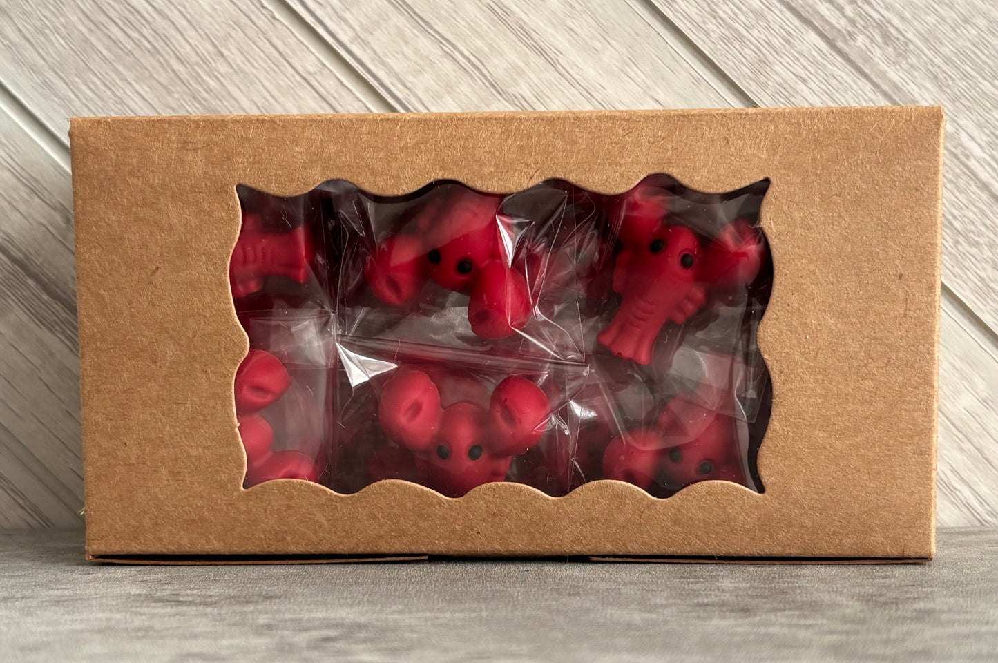 Chocolate Lobsters | Box of 24 Individually Wrapped Chocolate Lobsters | Lobster Cupcake Toppers | Chocolate Lobster Gift