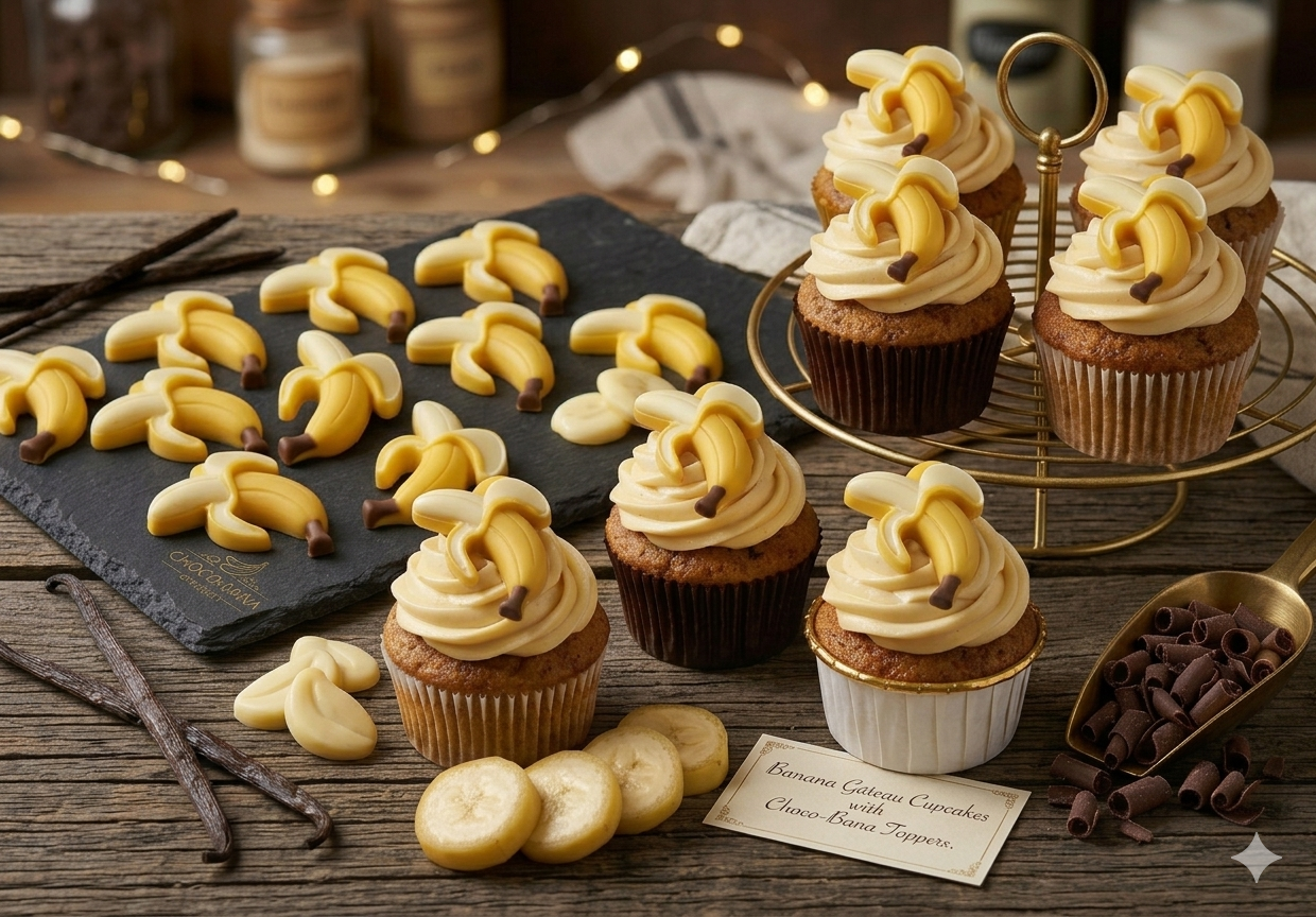 Chocolate Bananas | 12 piece box | Cake & Pie Toppers