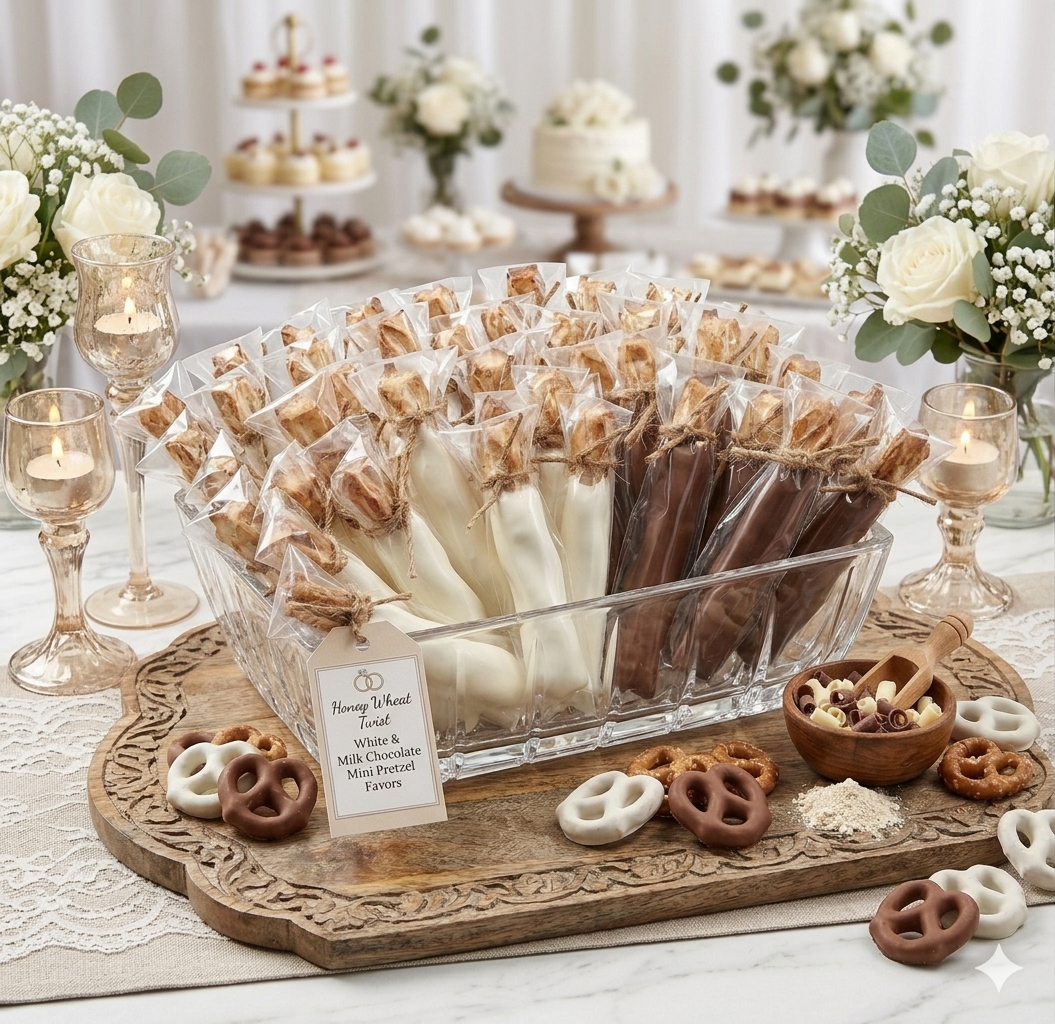 Chocolate Covered Mini Pretzel Rods - 12 Pack