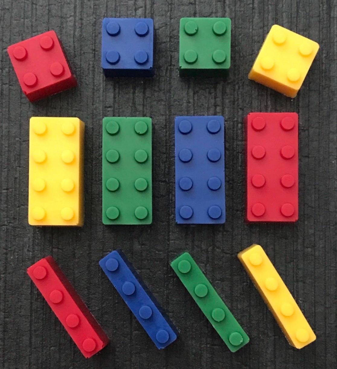 Chocolate Building Block Suckers - Brick People Party Favors