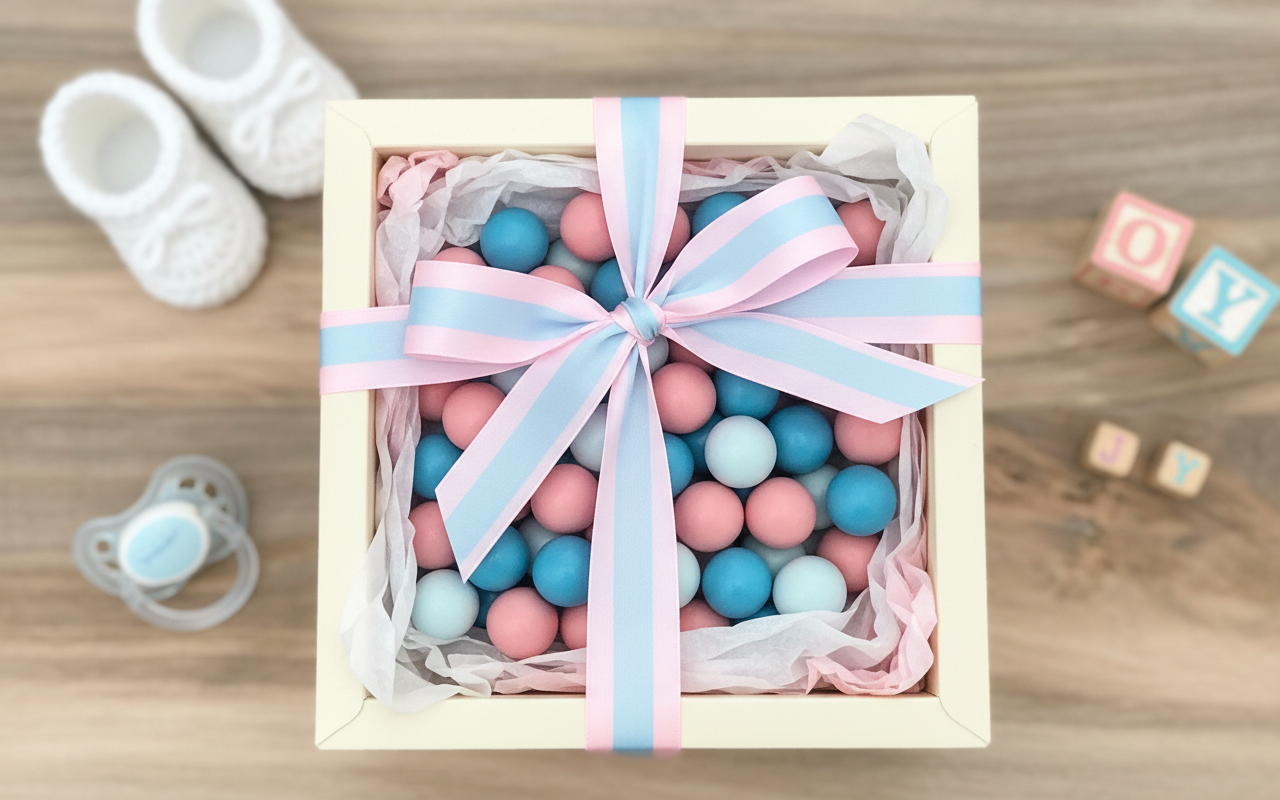 Baby Shower Chocolate Balls Gift Box
