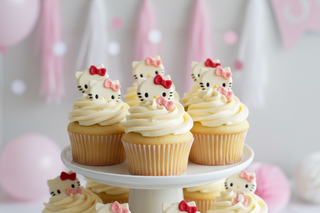 Both Kitty Designs on Cupcakes