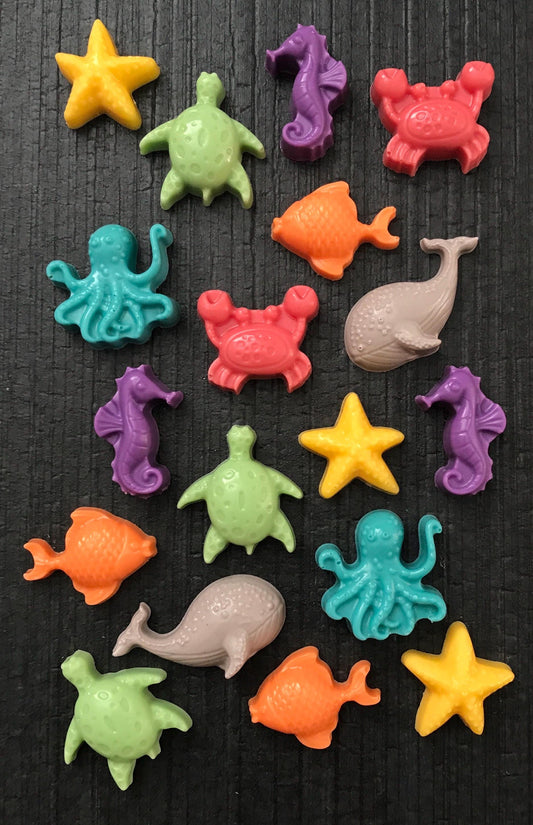Chocolate Sea Creatures 18 Pack - Ocean Party Favors