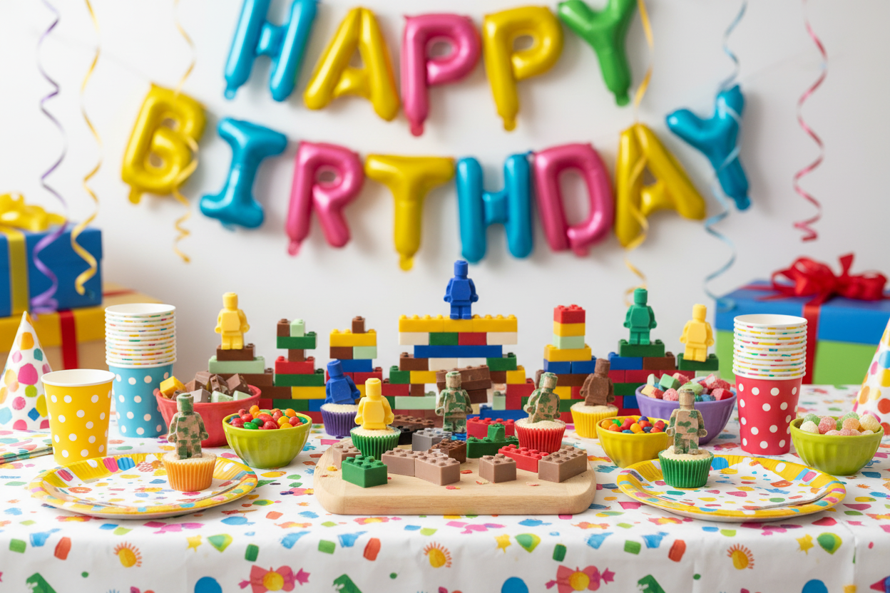 Chocolate Building Blocks Birthday Party