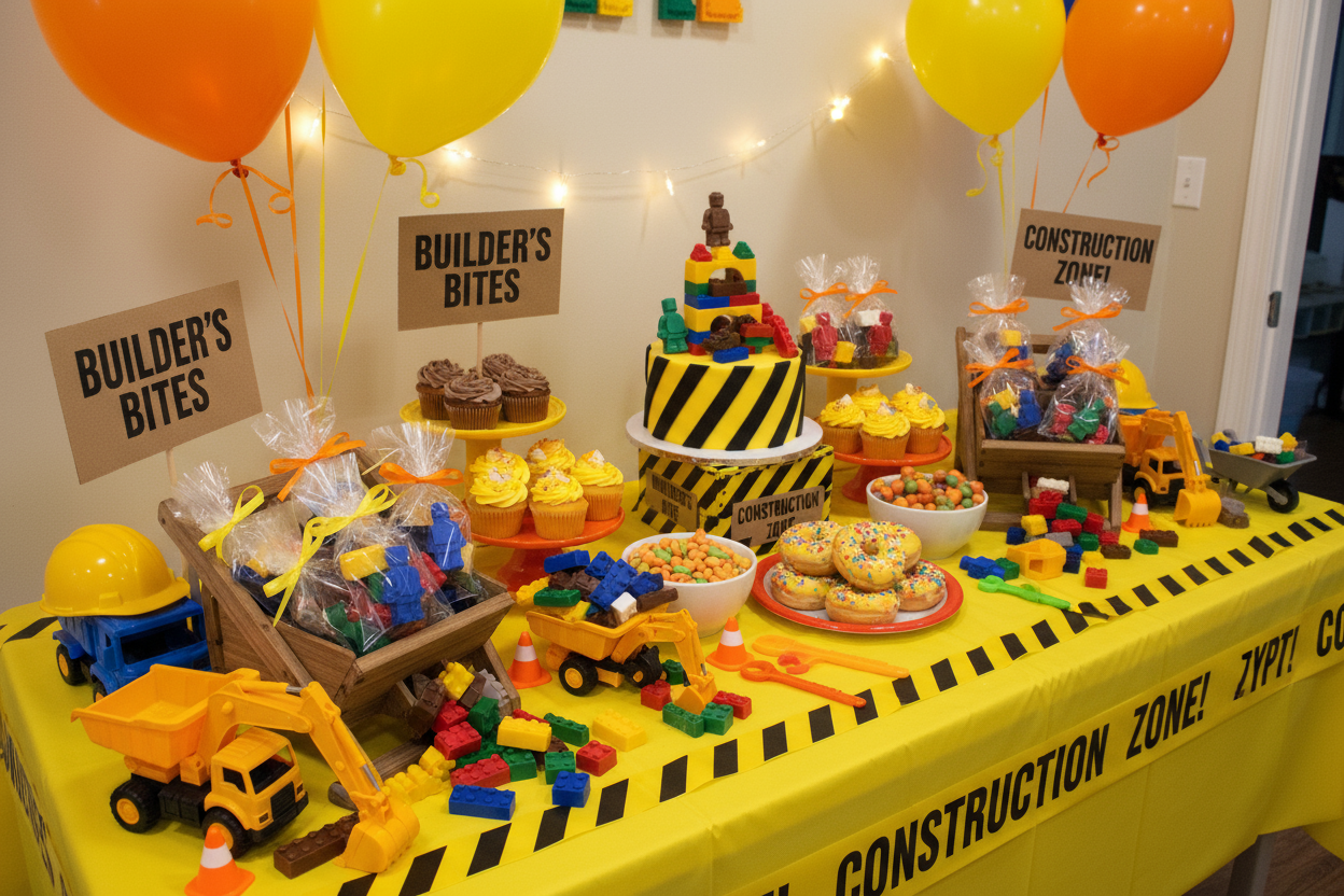 Chocolate Building Blocks Party Favors