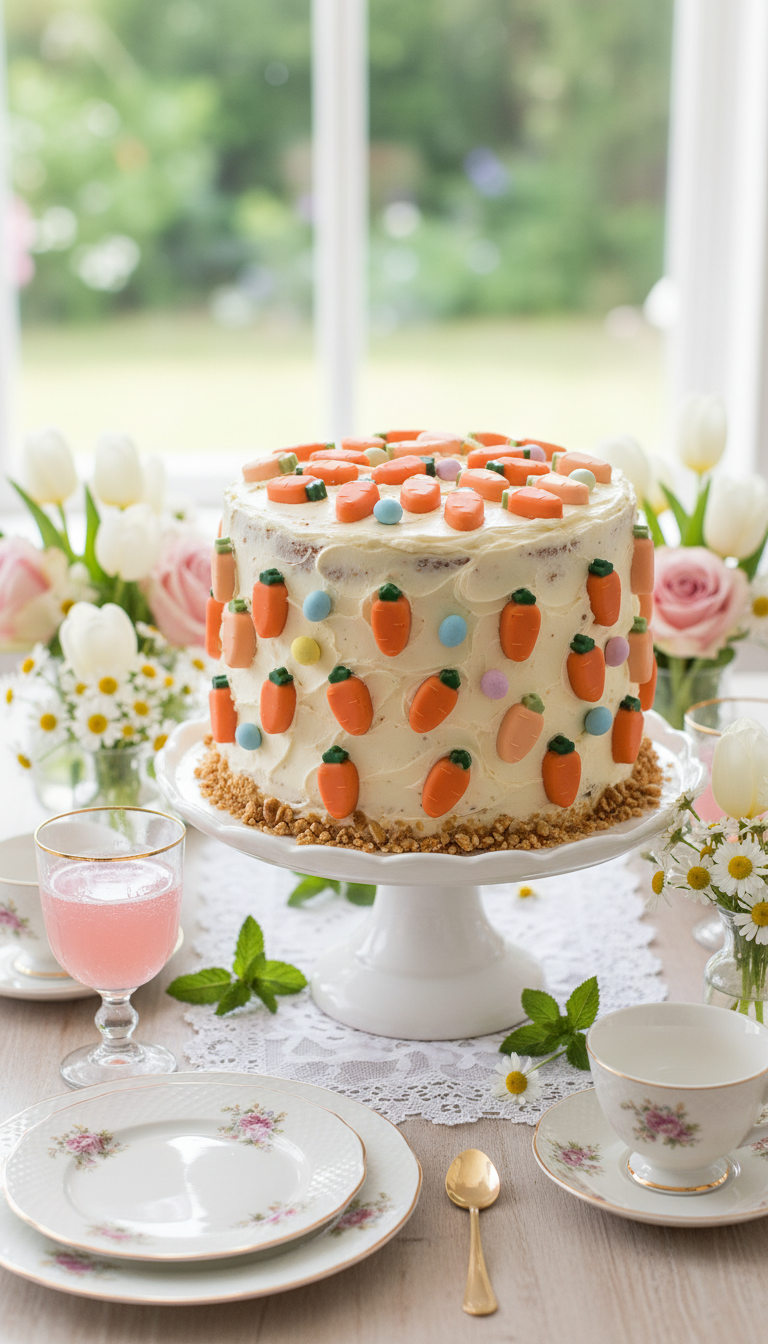Chocolate Carrots as Cake Toppers