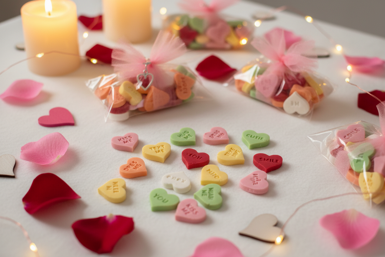 Chocolate Conversation Hearts Valentine Table