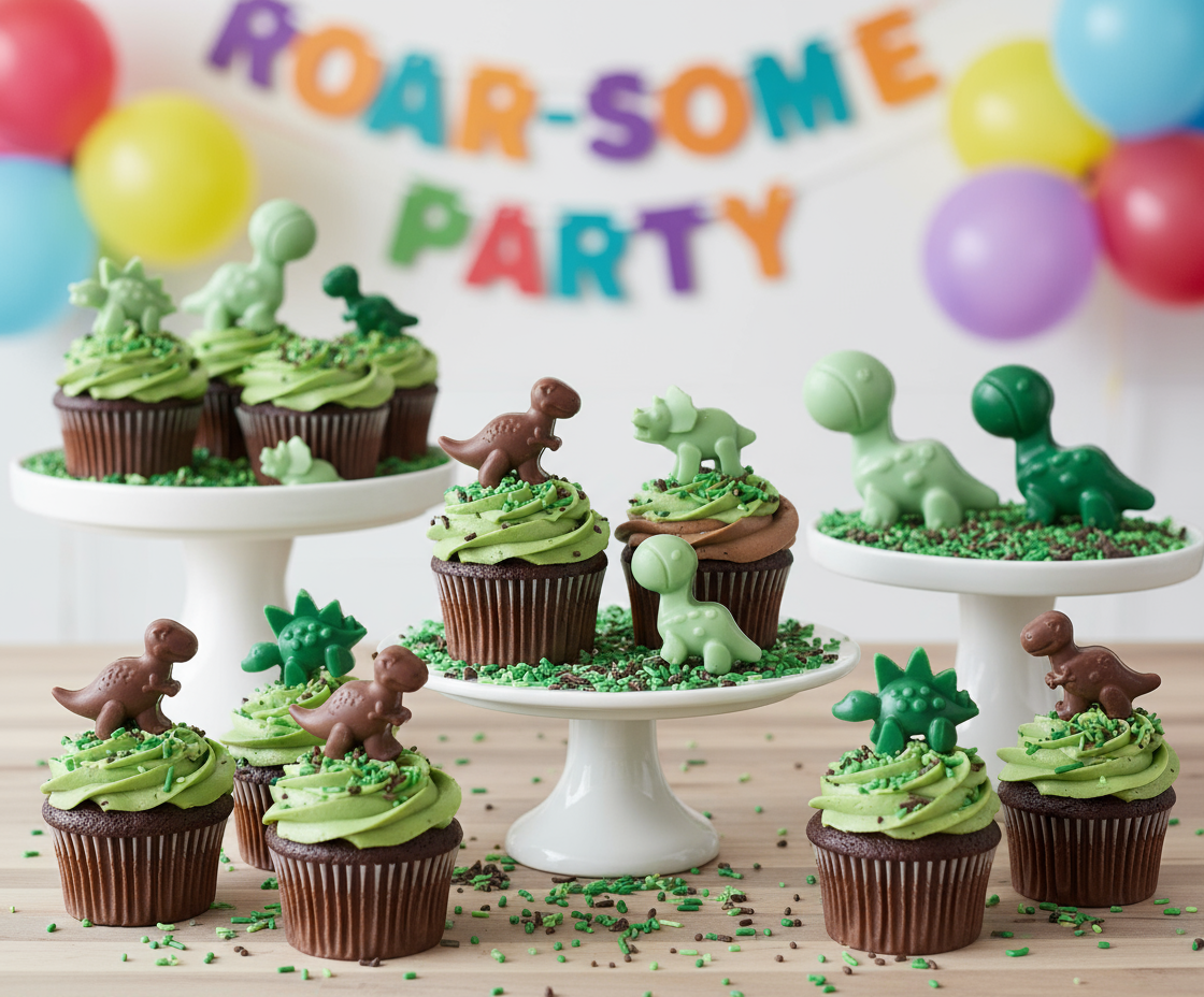 Chocolate Dinosaurs - T-Rex, Brontosaurus, Stegosaurus