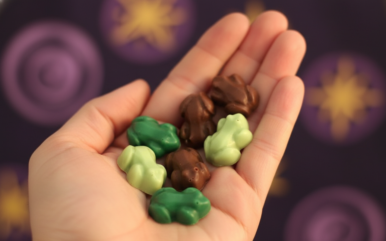 Chocolate Frogs in Hand