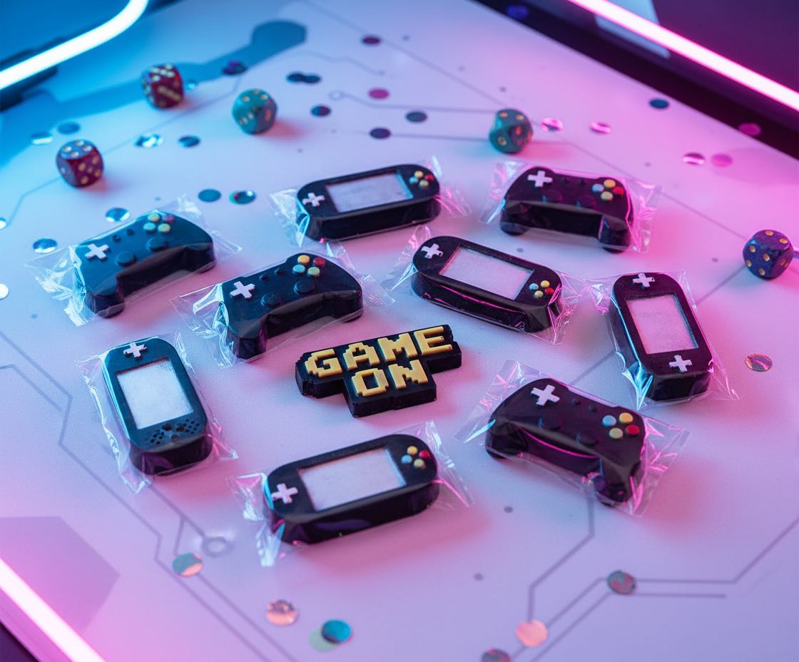 Chocolate Game Controllers in dynamic gaming setting