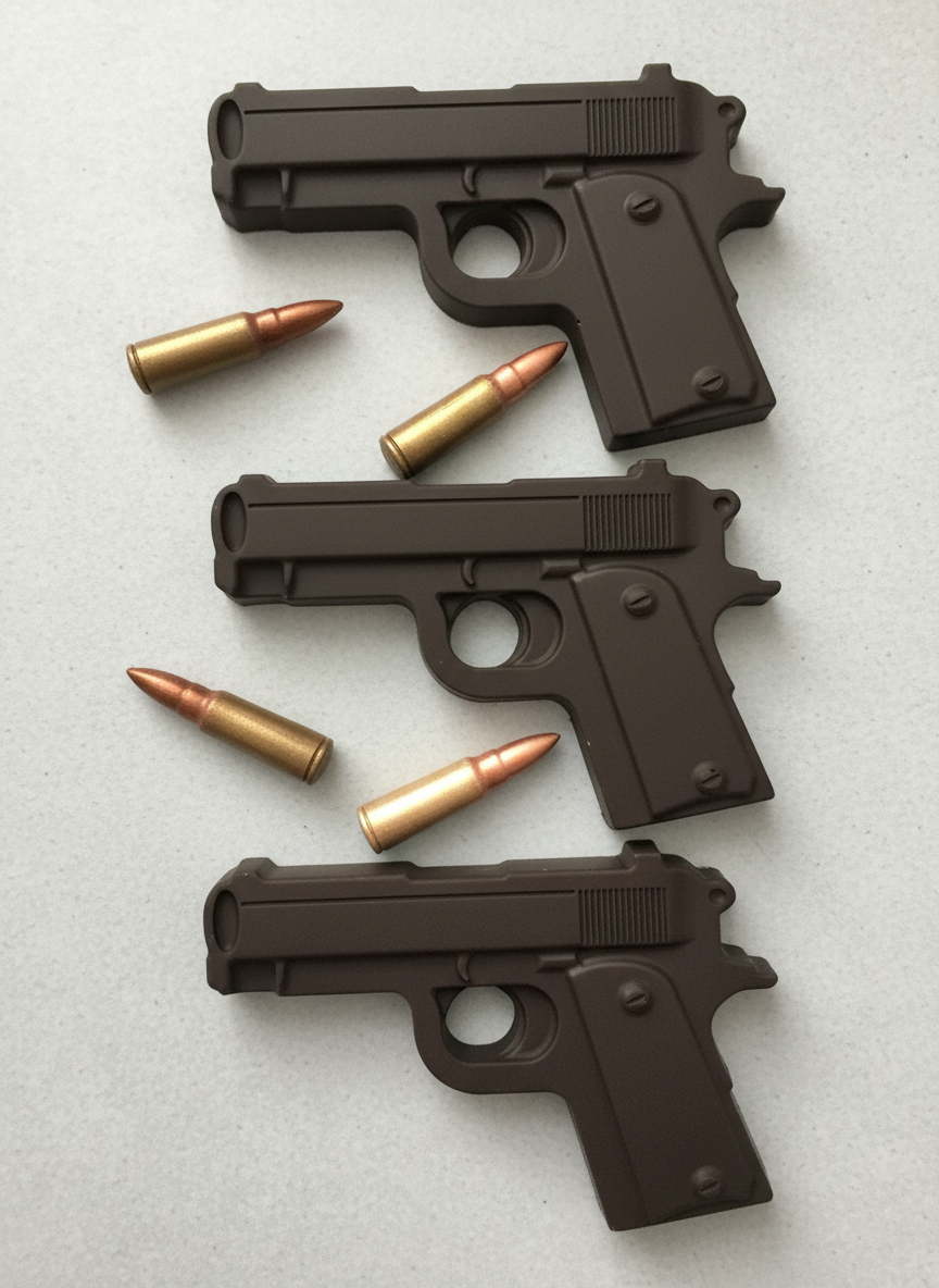Chocolate Glock & Ammo Clean Display