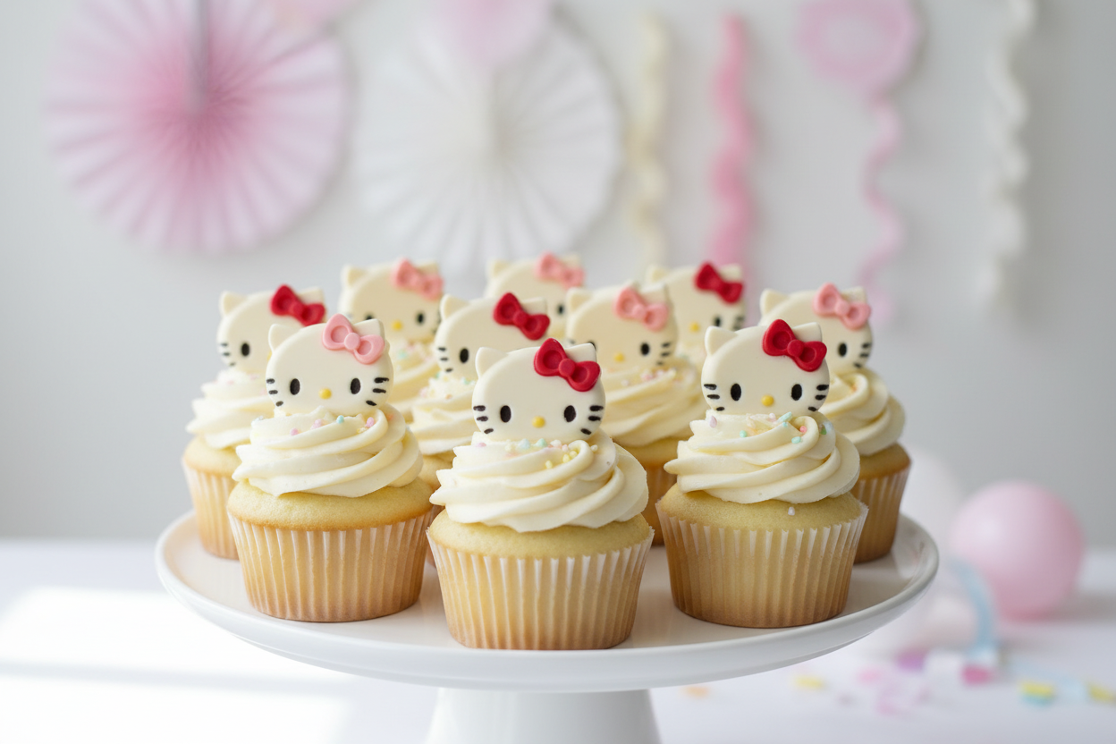 Chocolate Kitties on Cupcakes