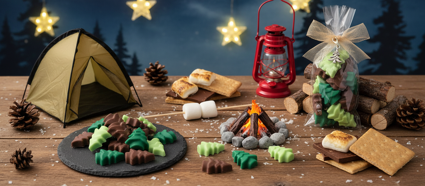 Chocolate Pine Trees Camping Theme