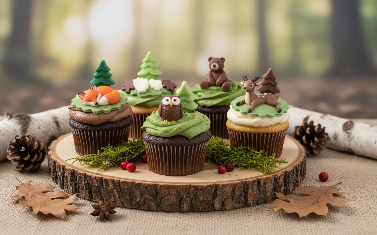 Chocolate Pine Trees Woodland Party