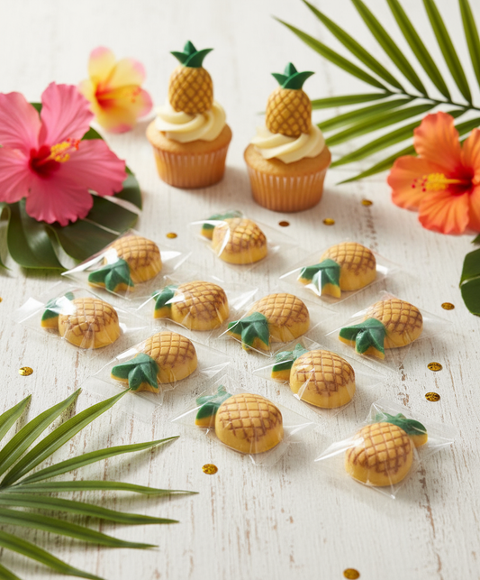 Chocolate Pineapples in fresh tropical arrangement