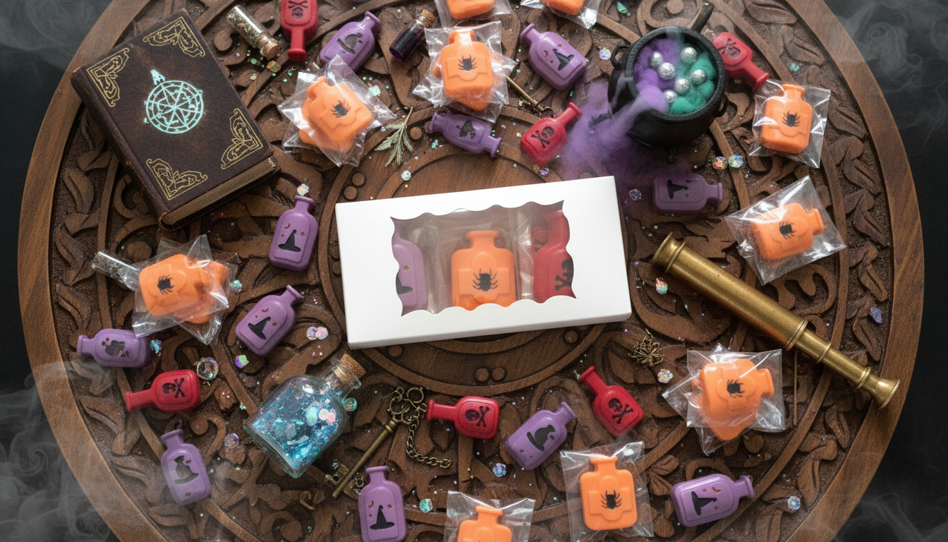 Chocolate Potion Bottles Magical Display