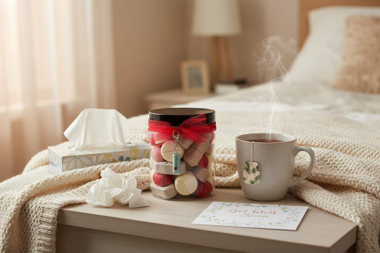 Chocolate Prescription Bottle Get Well