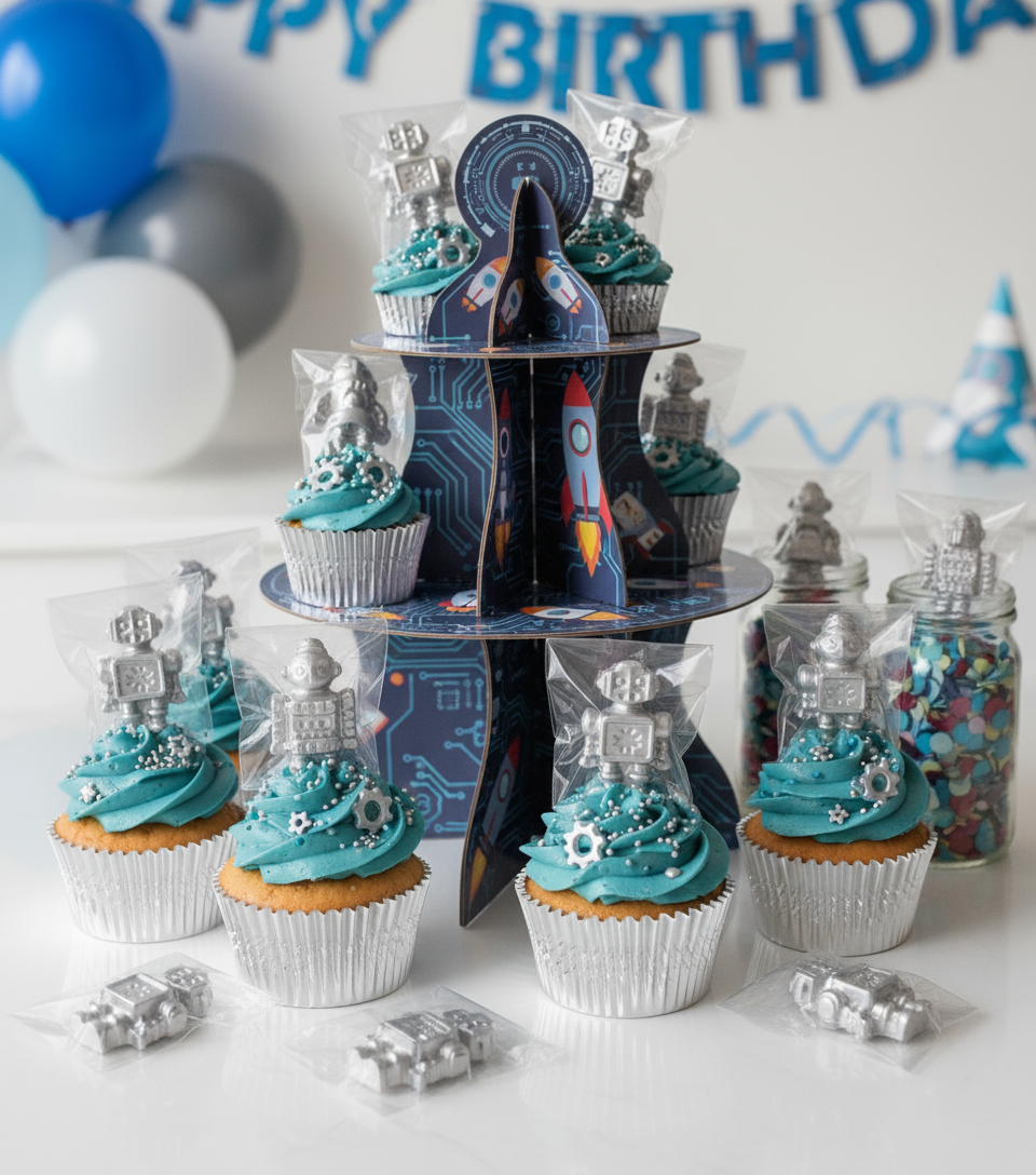 Chocolate Robots Party Display