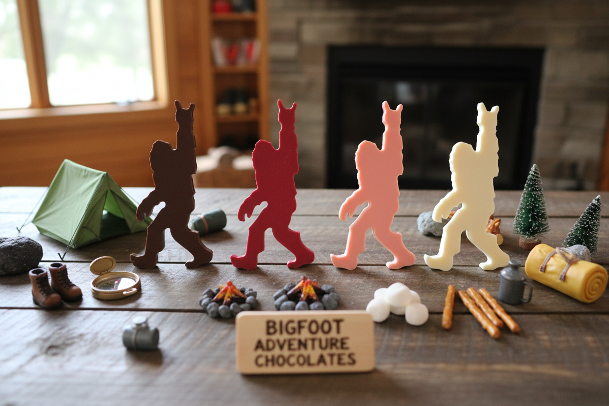 Chocolate Sasquatch Camping Display