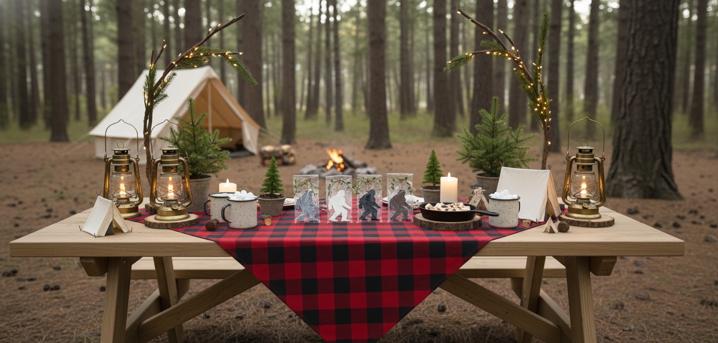 Chocolate Sasquatch Camping Party