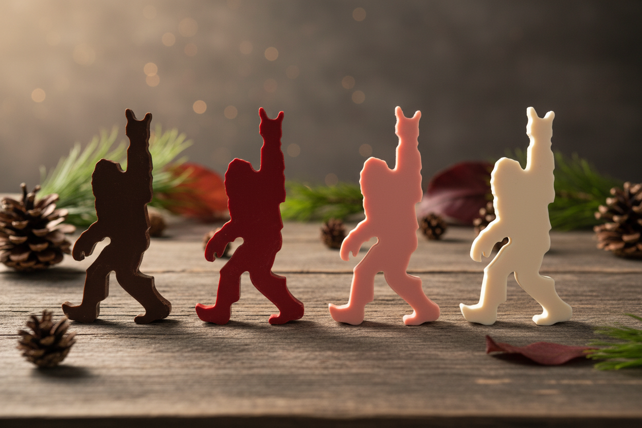 Chocolate Sasquatch on Table