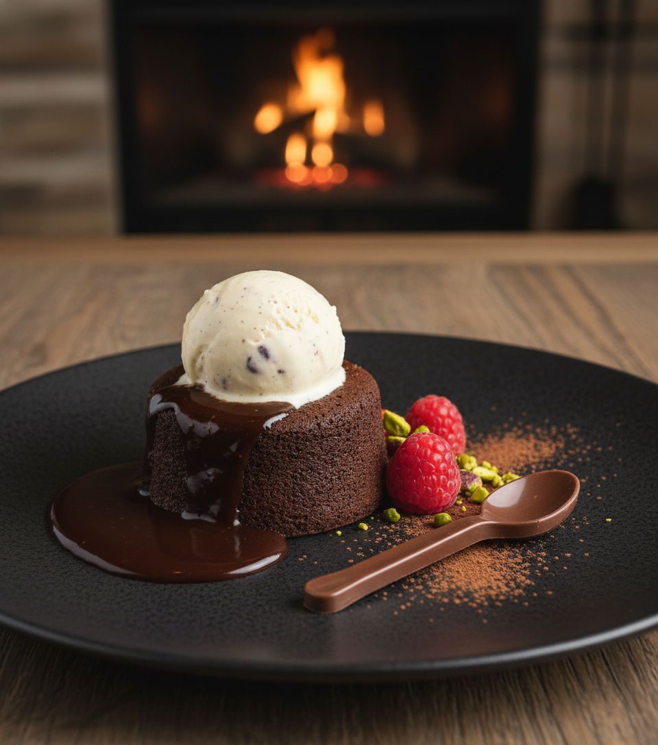 Chocolate Spoons Dessert Garnish