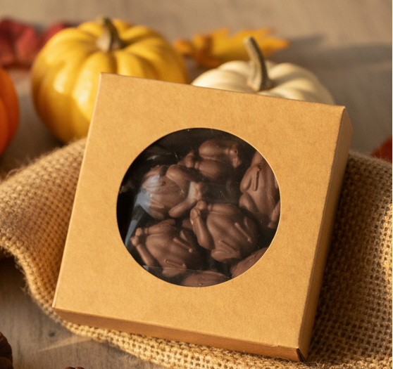 Chocolate Turkeys Rustic Display