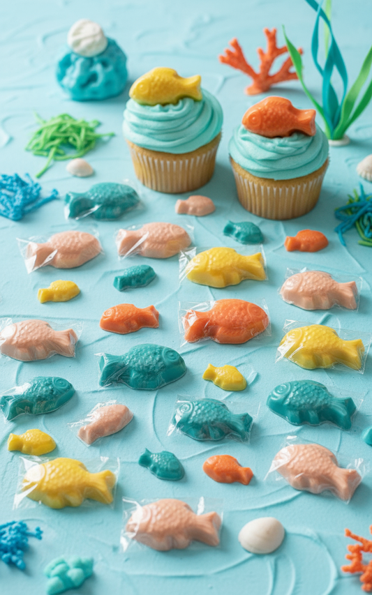 Colorful Chocolate Fish without purple