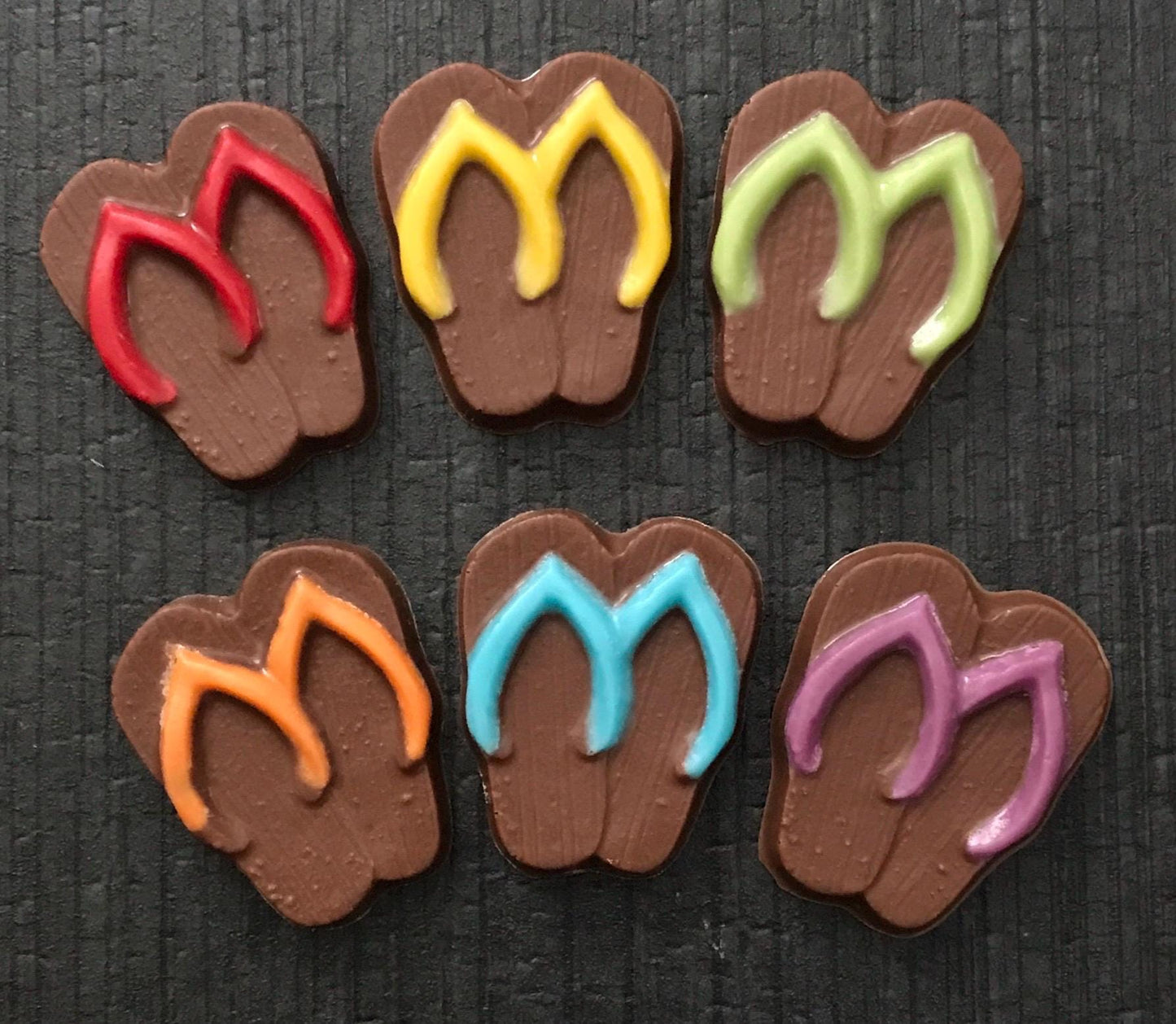 Chocolate Flip Flops 12 Pack - Beach Party Favors & Summer Treats
