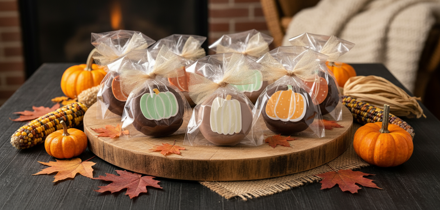 Fall Chocolate Oreos in fresh autumn arrangement