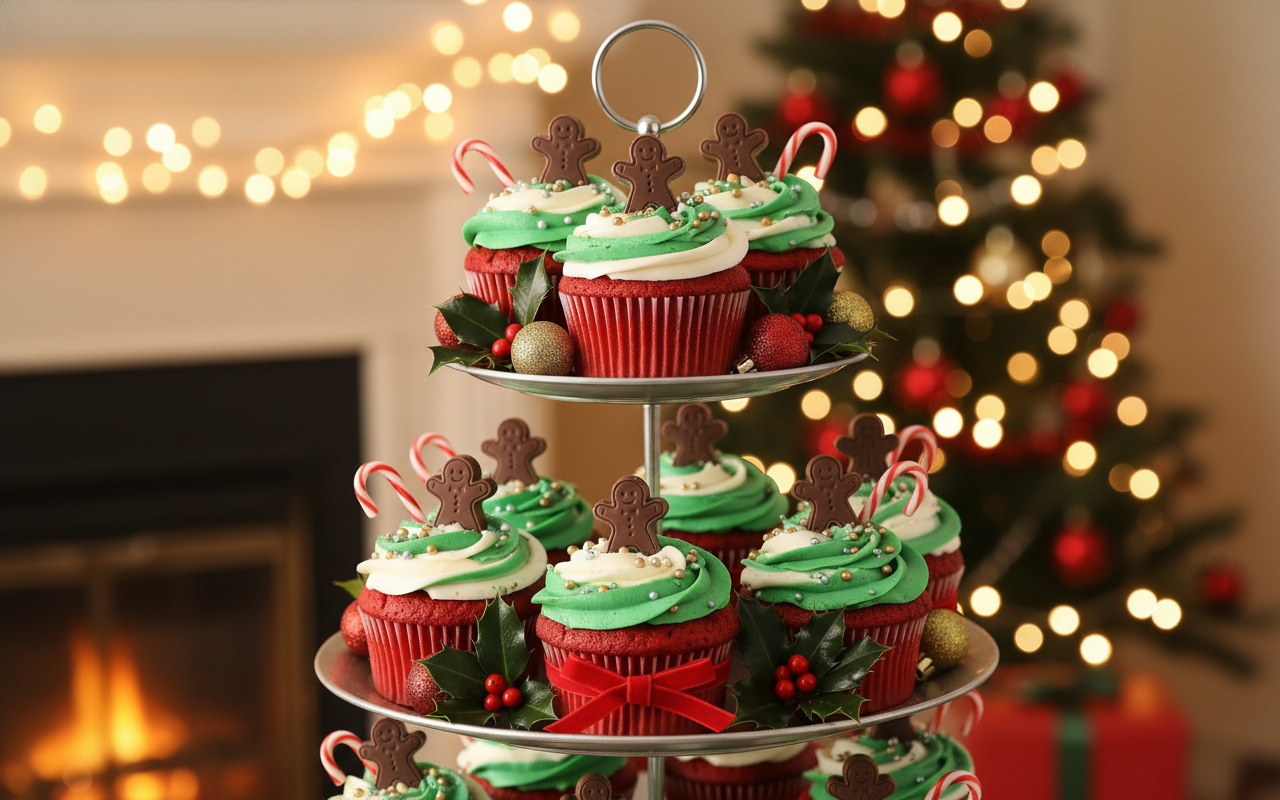 Gingerbread Man Chocolates Cupcake Toppers