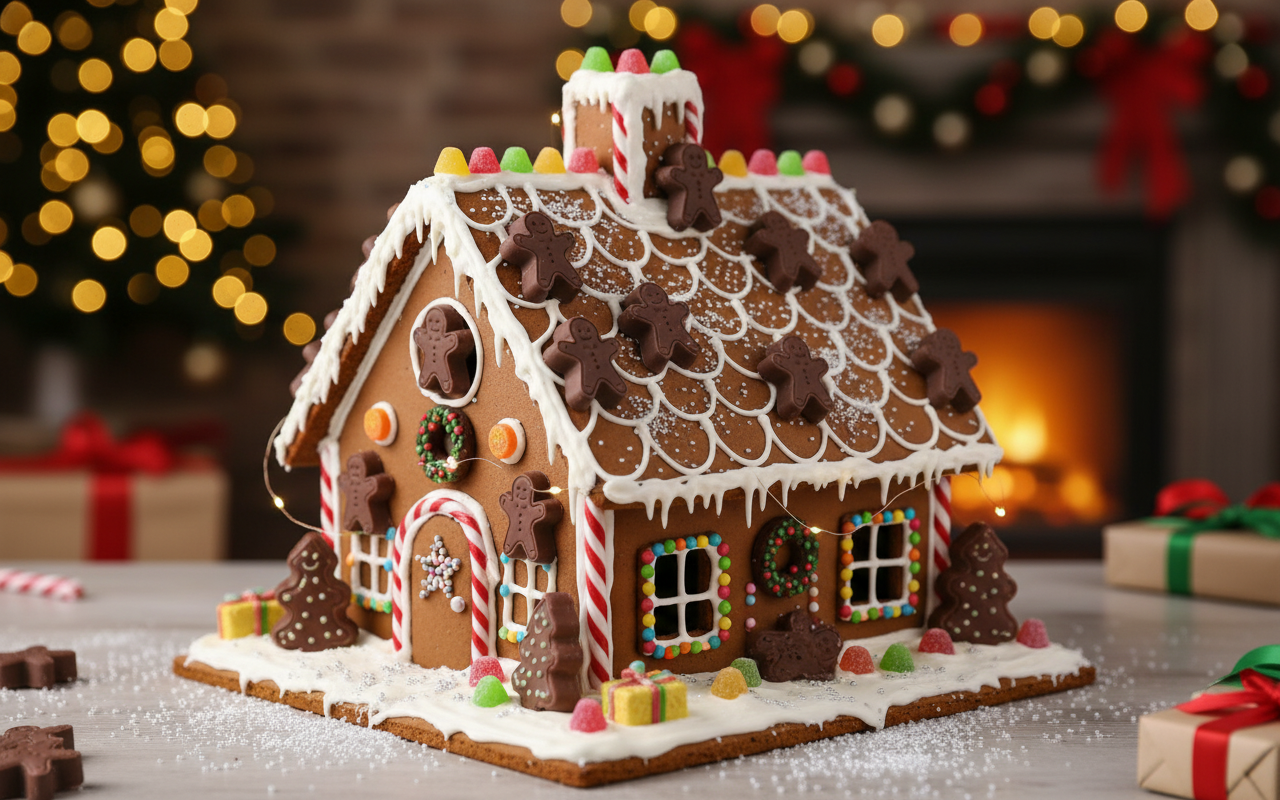 Gingerbread Man Chocolates House Decorations