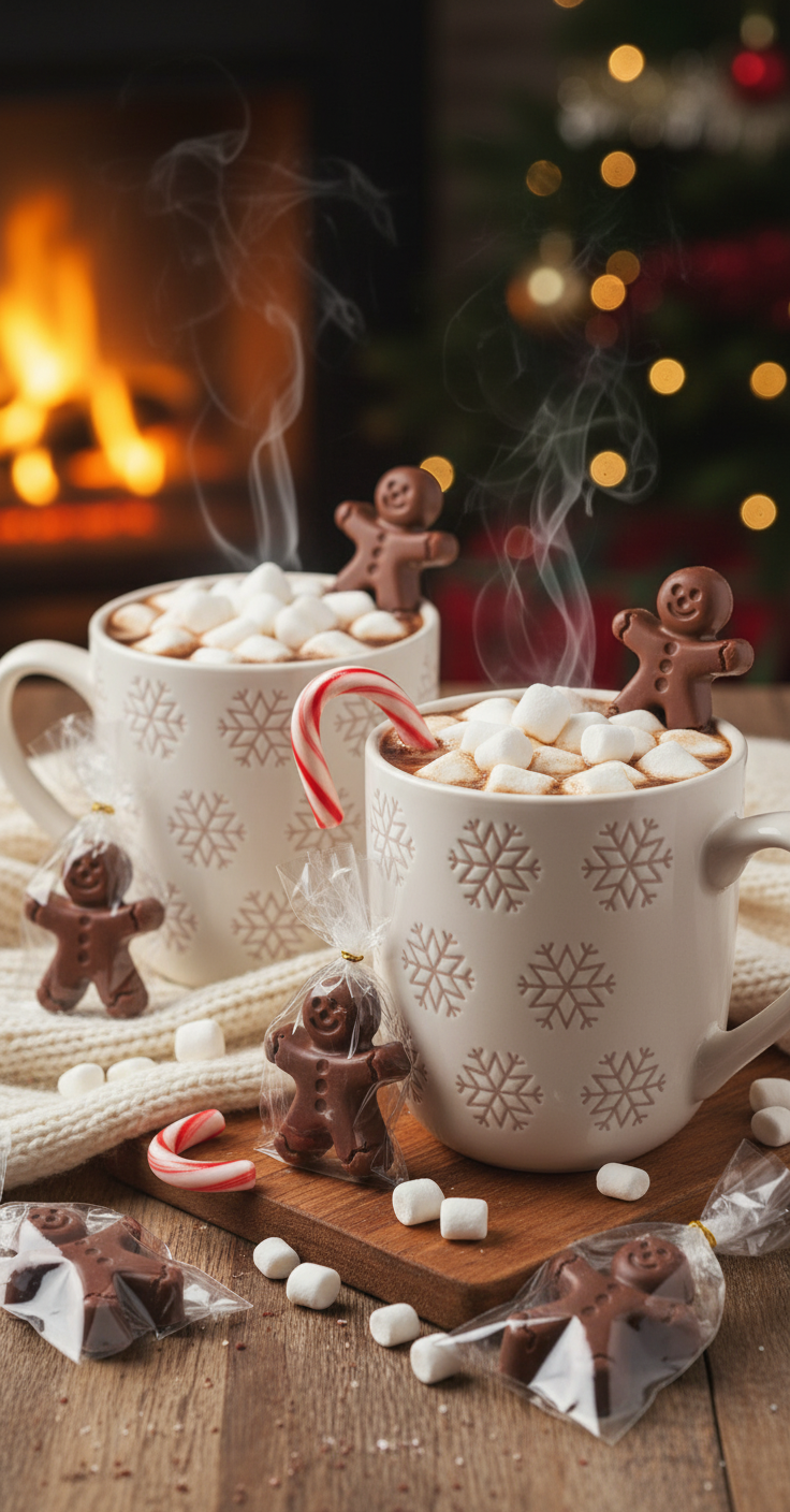 Gingerbread Men Cocoa Bombs 