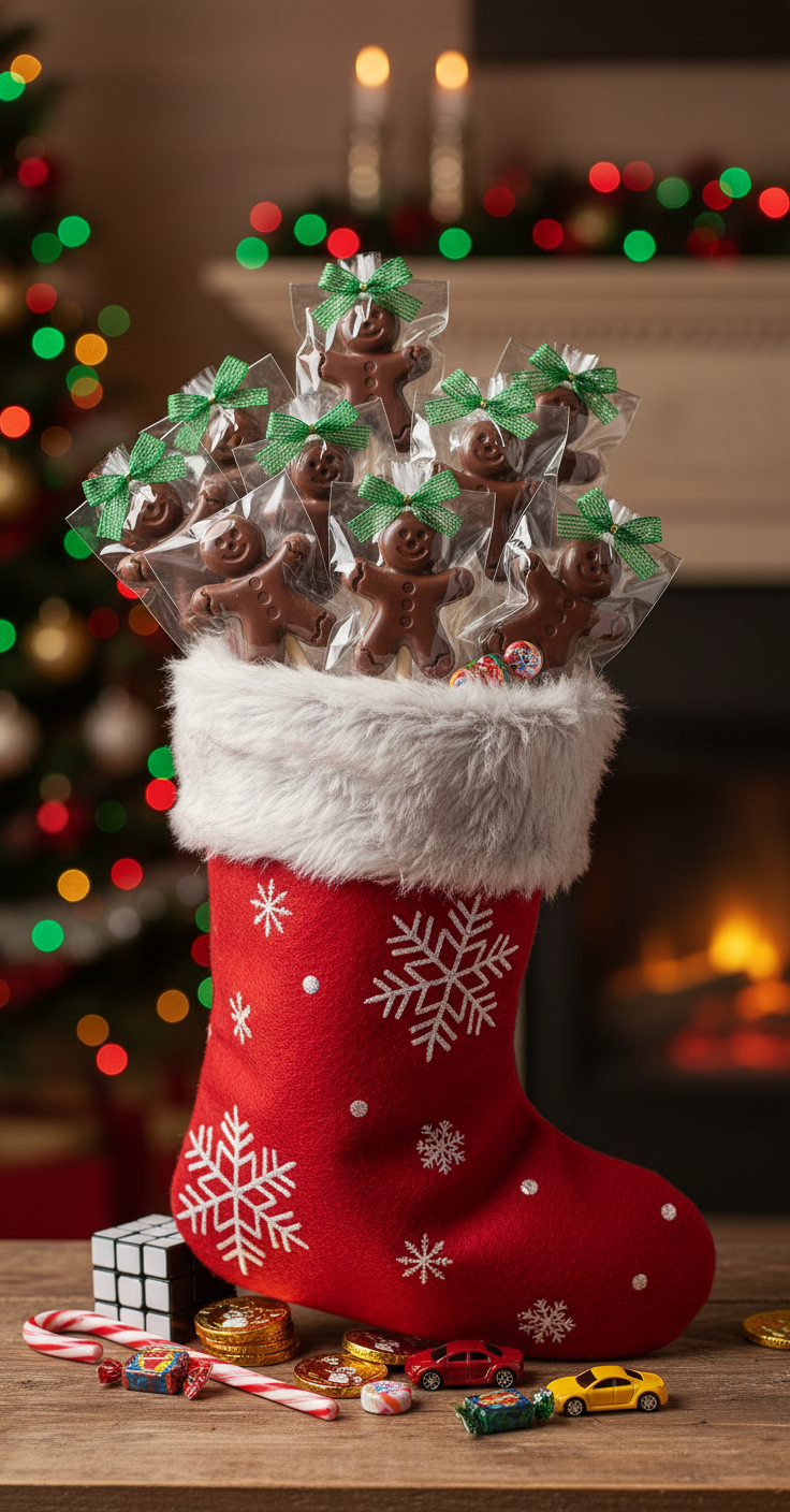 Gingerbread Men Matching Packaging Stockings