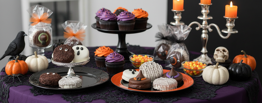 Halloween Chocolate Covered Oreos Dessert Table