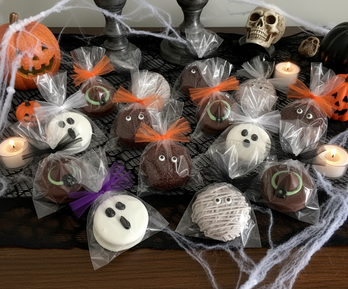 Halloween Chocolate Covered Oreos Party