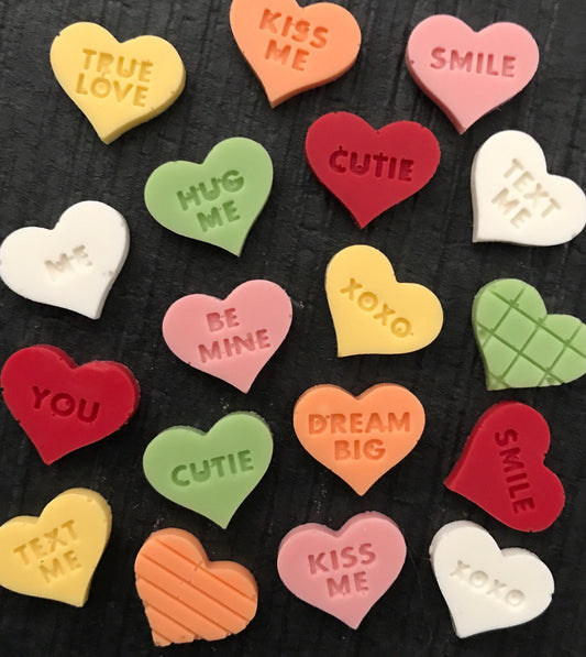 Chocolate Conversation Hearts - Box of 30 Valentine Chocolates | Sweet American Treat Co.