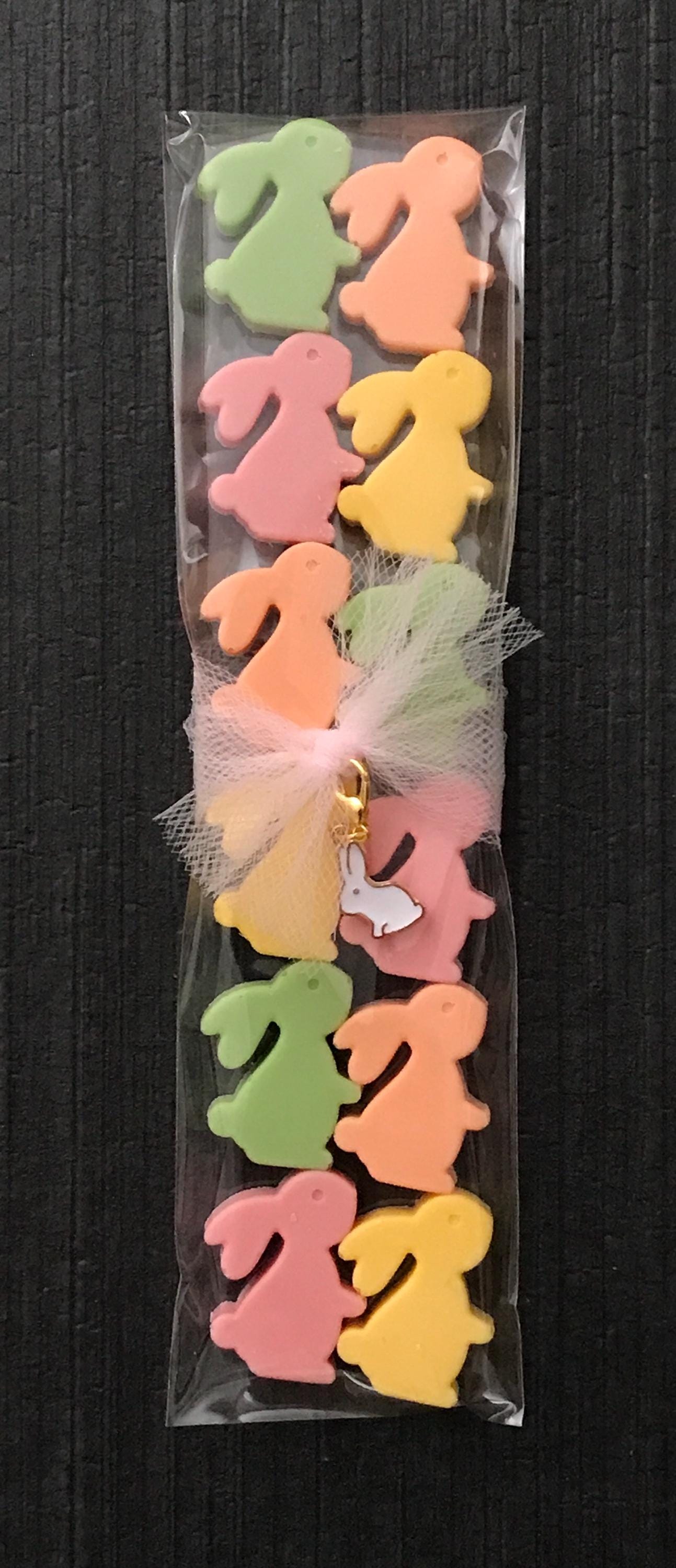 Chocolate Bunnies 12 Pack - Easter Bunny Party Favors/Basket Fillers