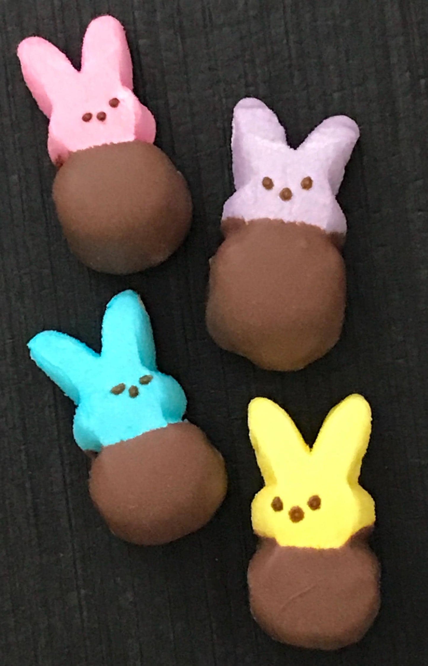 Chocolate Dipped Peep Bunnies 6 Pack - Easter Basket Treats
