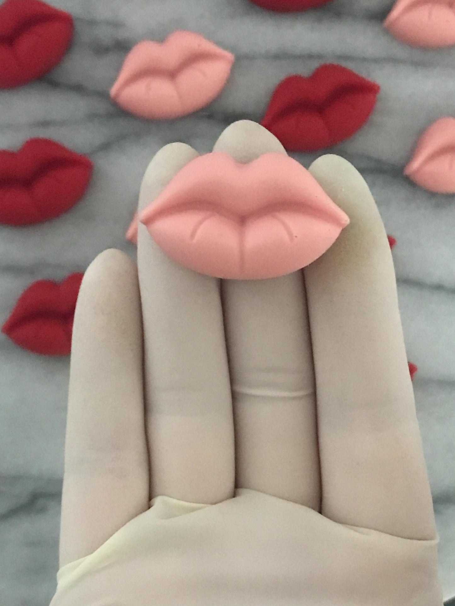 Chocolate Lips - Box of 14 | Valentine's Day Cupcake Toppers